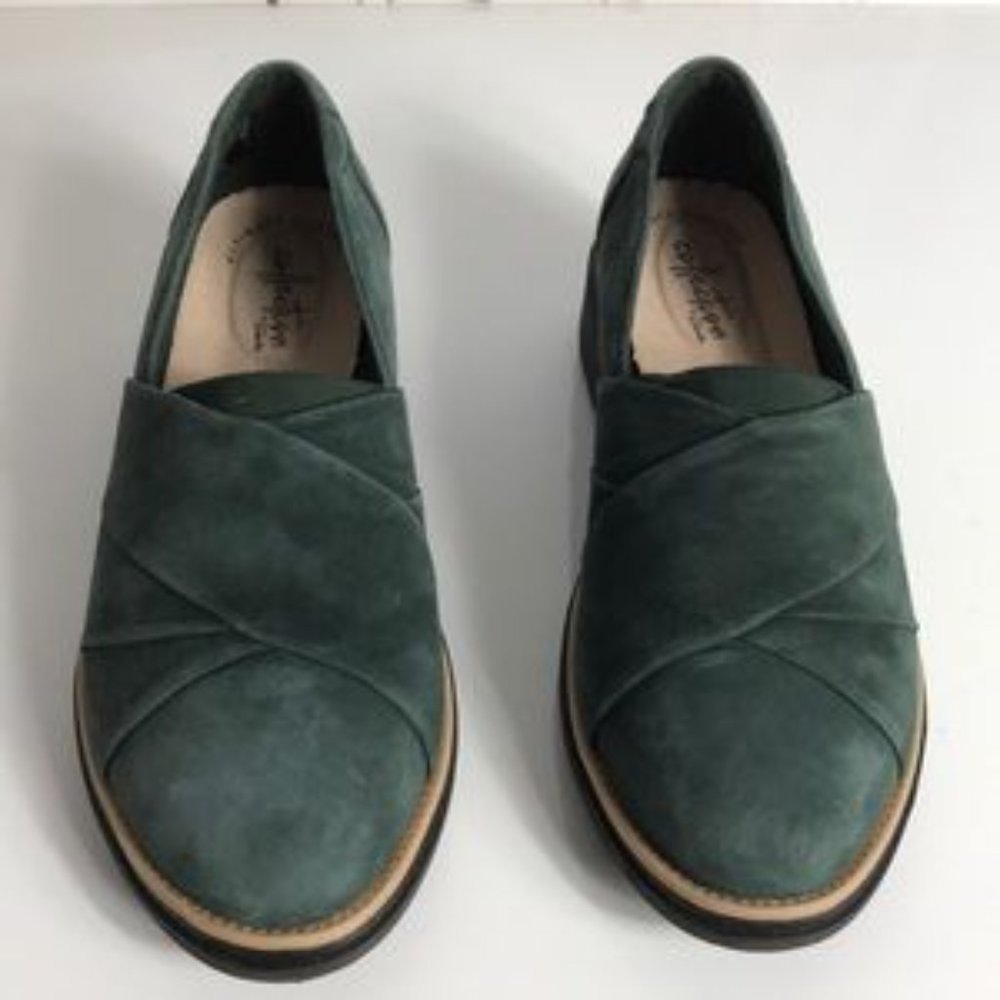 Clarks Sharon Form Collection Suede Loafers - Picture 3 of 7